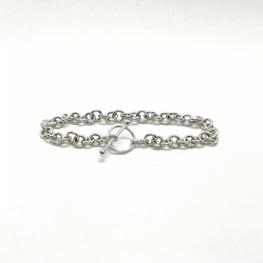 Handmade Sterling Silver Toggle Bracelet