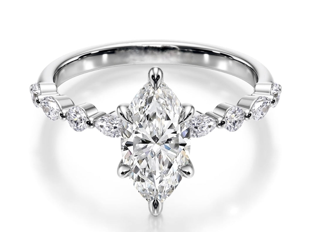 Daniel Irwin 2ct Marquise ~2.5ctw engagement ring