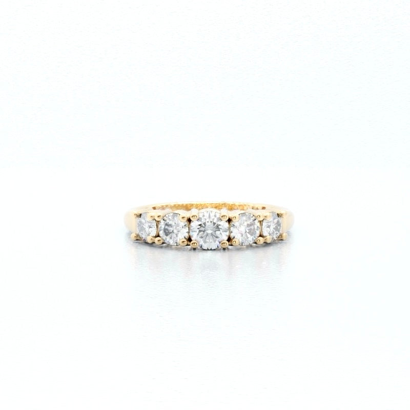 5-Stone 1ctw Diamond Gold Ring