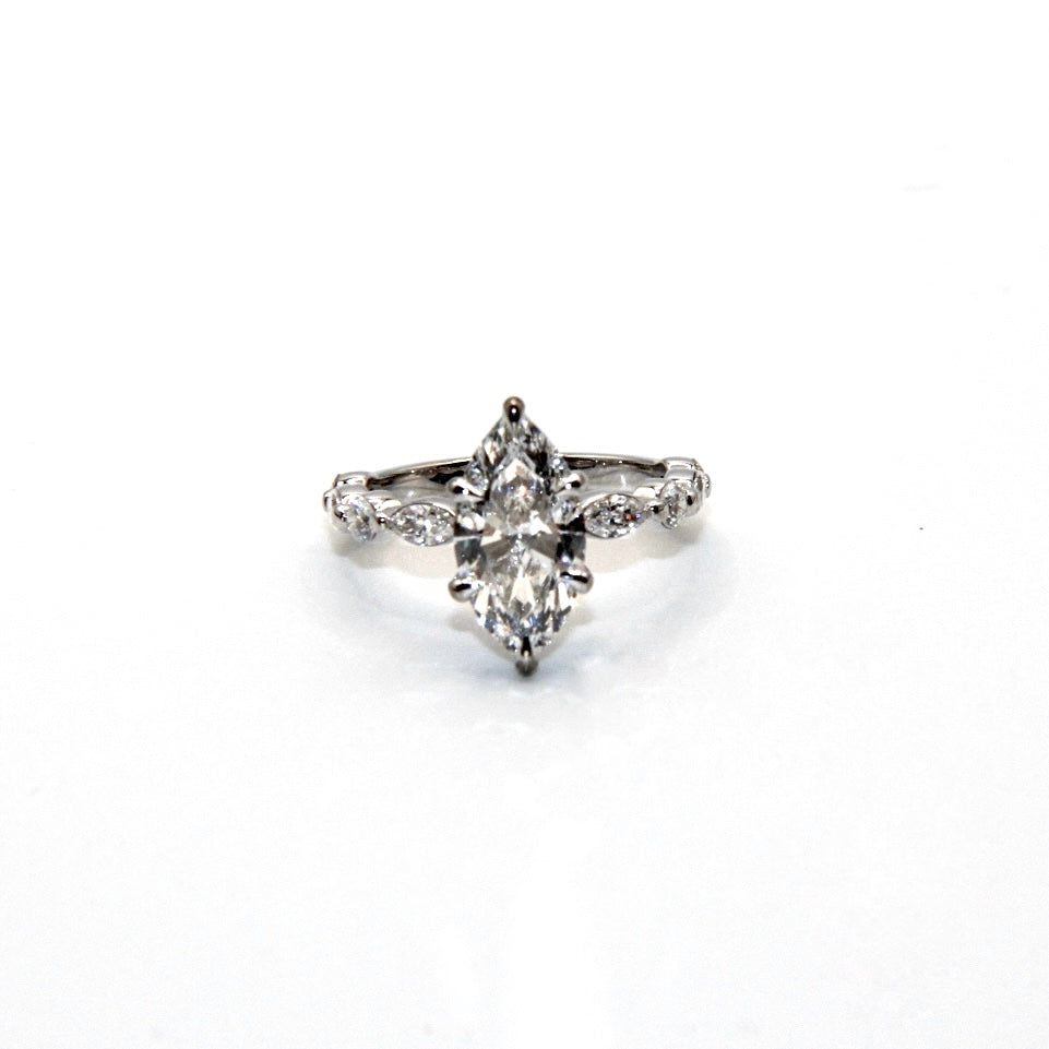 Majesty 2.5ctw Marquise Lab Diamond Engagement Ring