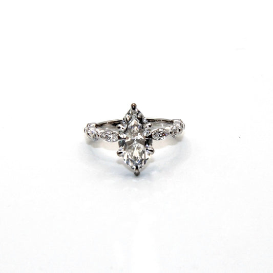 Majesty 2.5ctw Marquise Lab Diamond Engagement Ring