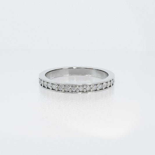 2mm White Gold Eternity Band with 1.7mm Diamonds - ~0.7ctw