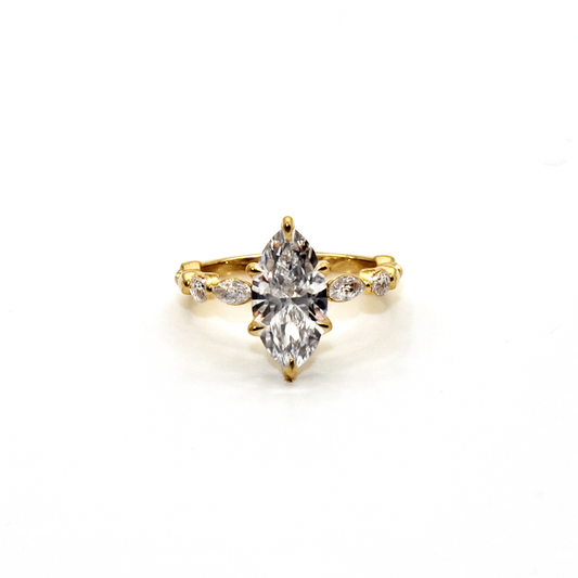 Majesty 2.5ctw Marquise Lab Diamond Engagement Ring