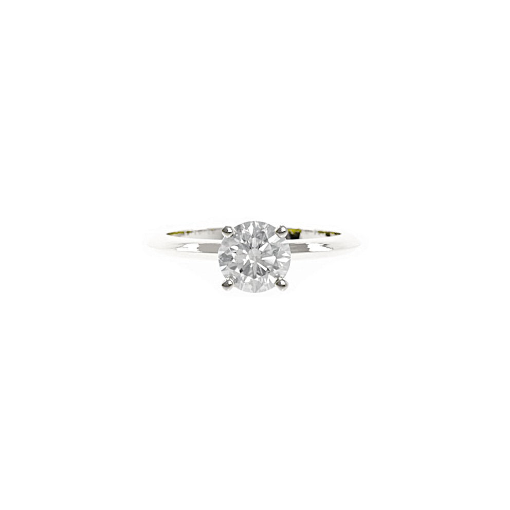 Diamond ring on a white background