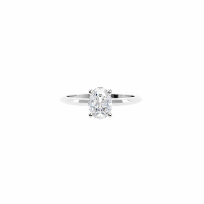 Diamond ring on a white background