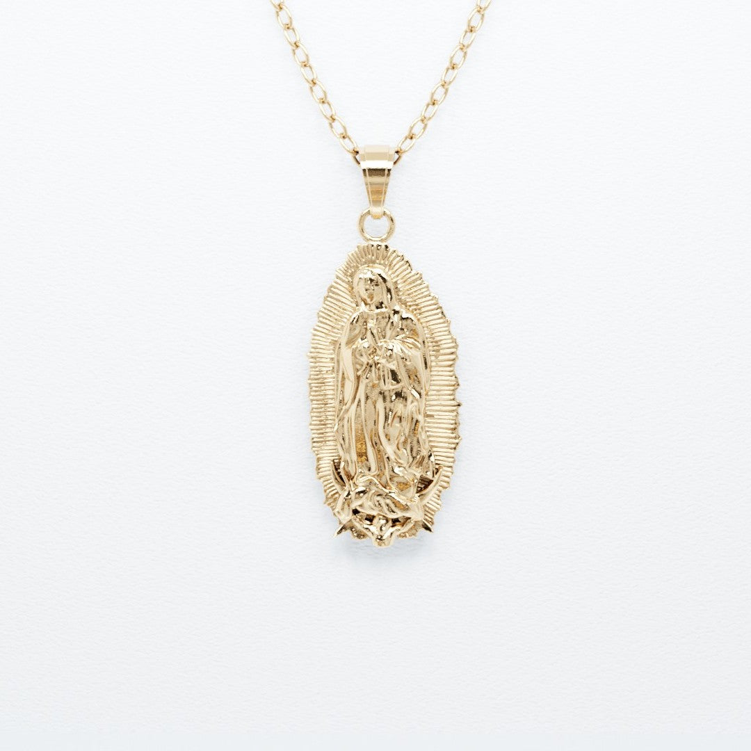 14k Virgin Mary Pendant
